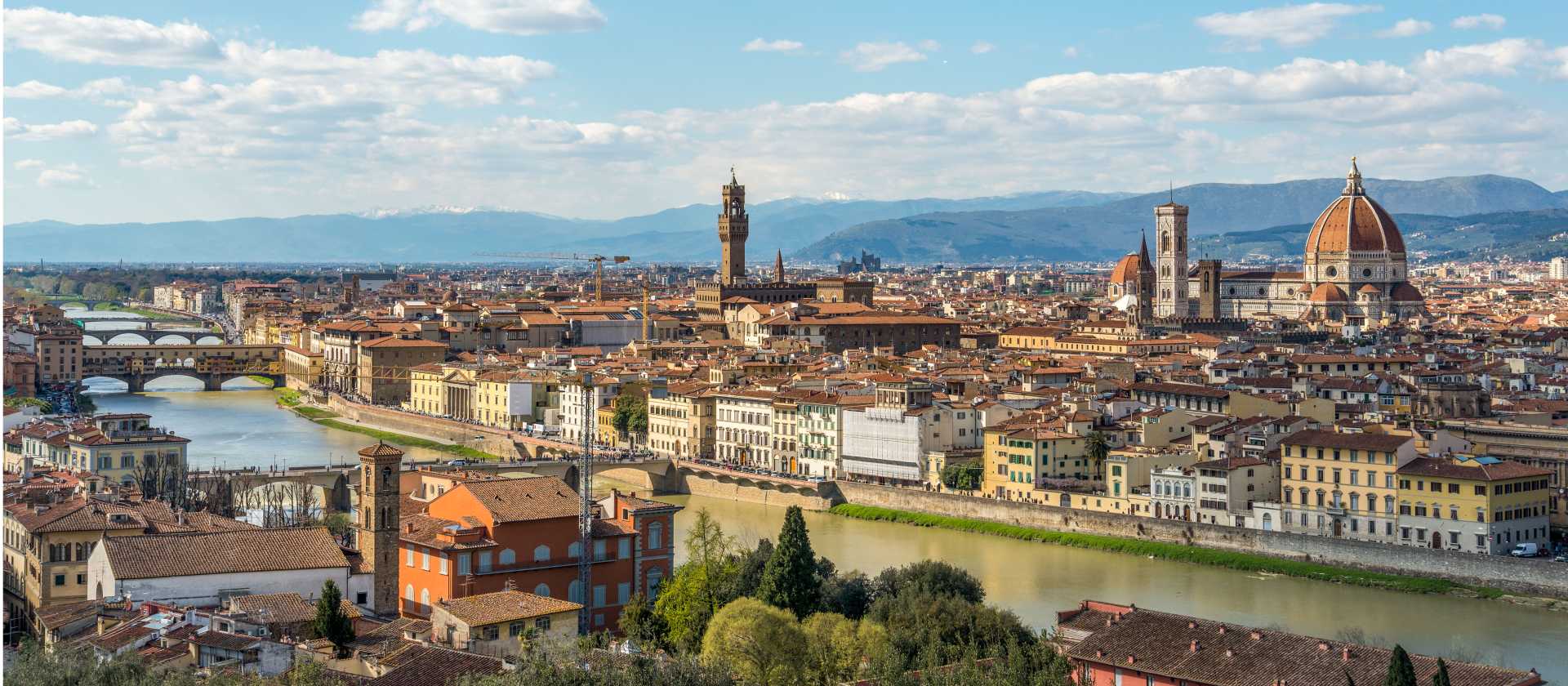 View over Florence in Italy