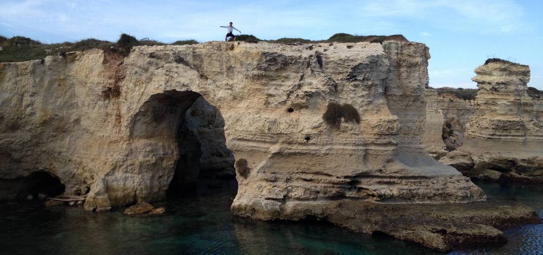 Rock formations on the Puglian coastline |  <i>Kate Baker</i>