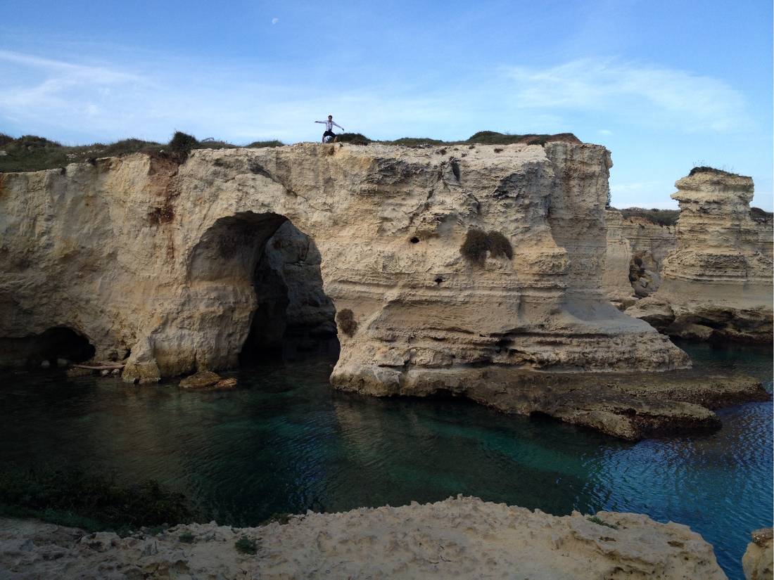 Rock formations on the Puglian coastline |  <i>Kate Baker</i>