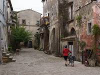 A typical village on the Via Francigena between Siena and Rome