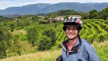 Asolo Dolomites Italy,Rob Mills Enjoying the scenery en-route to Asolo