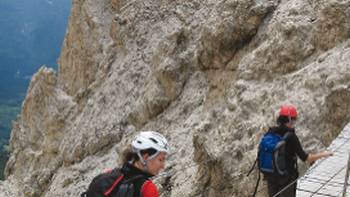 Bridge Via Ferrata Itlay, A bridge crossing on the Via Ferrata climb