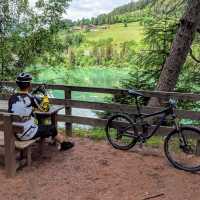 A picturesque rest stop cycling from Brunico to Dobbiaco | Rob Mills