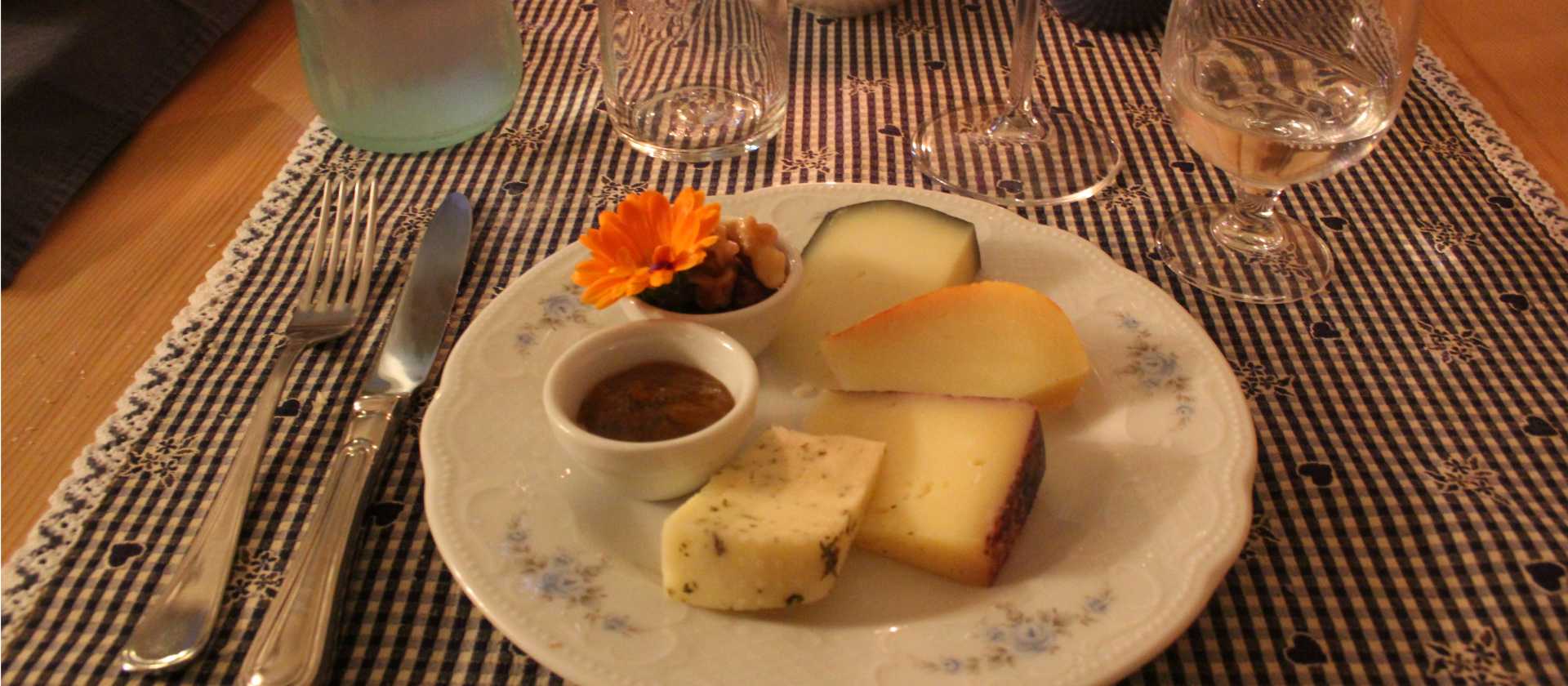 A cheese plate in Italy