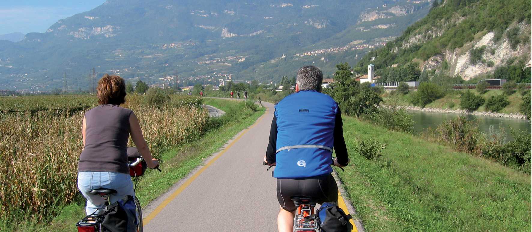cycling the Adige river valley Italy