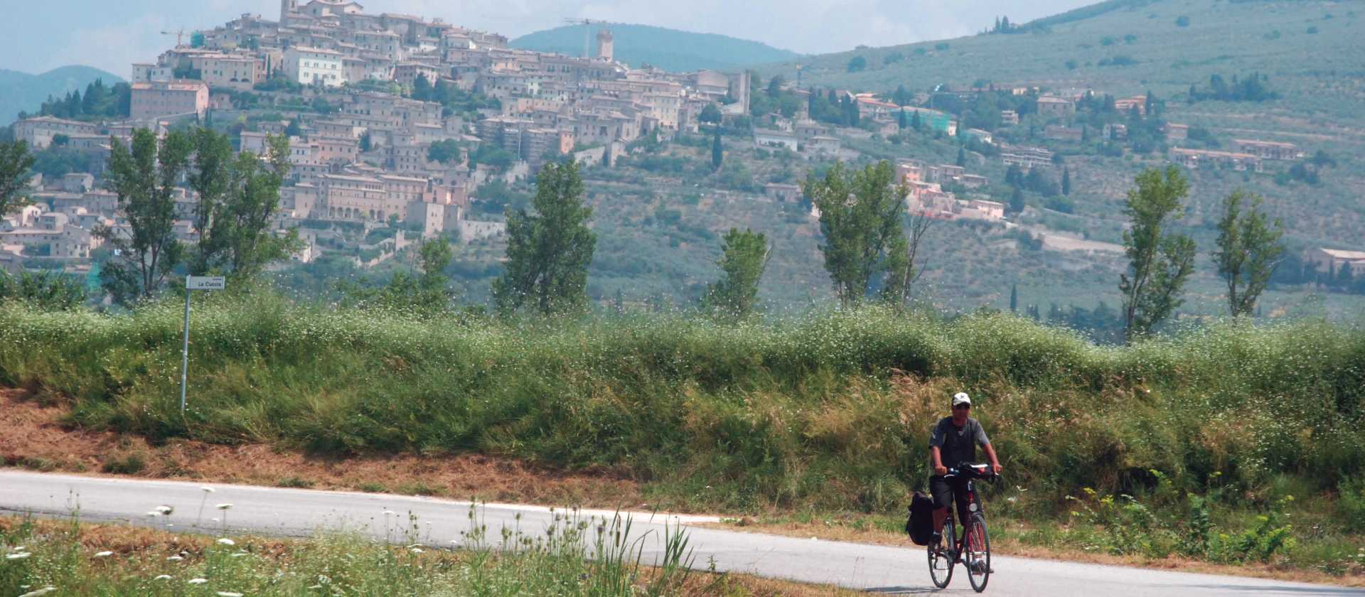 Tiny stone houses that dot the Umbrian countryside form the mesmerising and charming town of Spello.
 | Sue Badyari