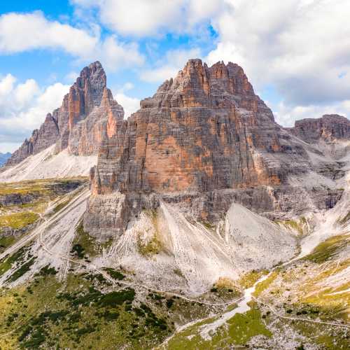 Hiking in the Dolomites.