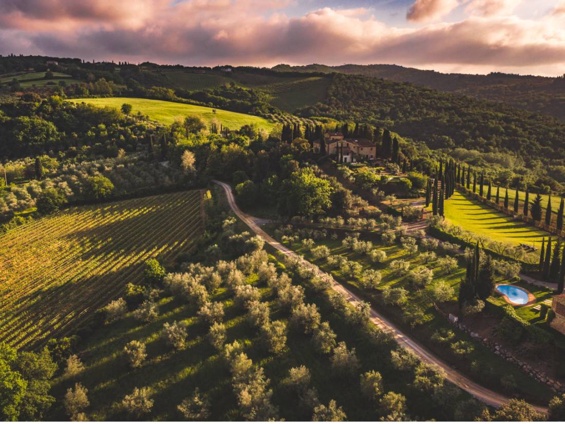 A farmstay is part of the experience when walking the Via Francigena in Tuscany |  <i>Tim Charody</i>