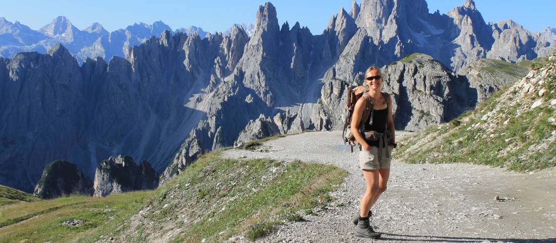 Girl trekking in Dolomites |  <i>Jaclyn Loftts</i>