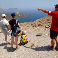 Guide showing Aeolian Islands, Sicily