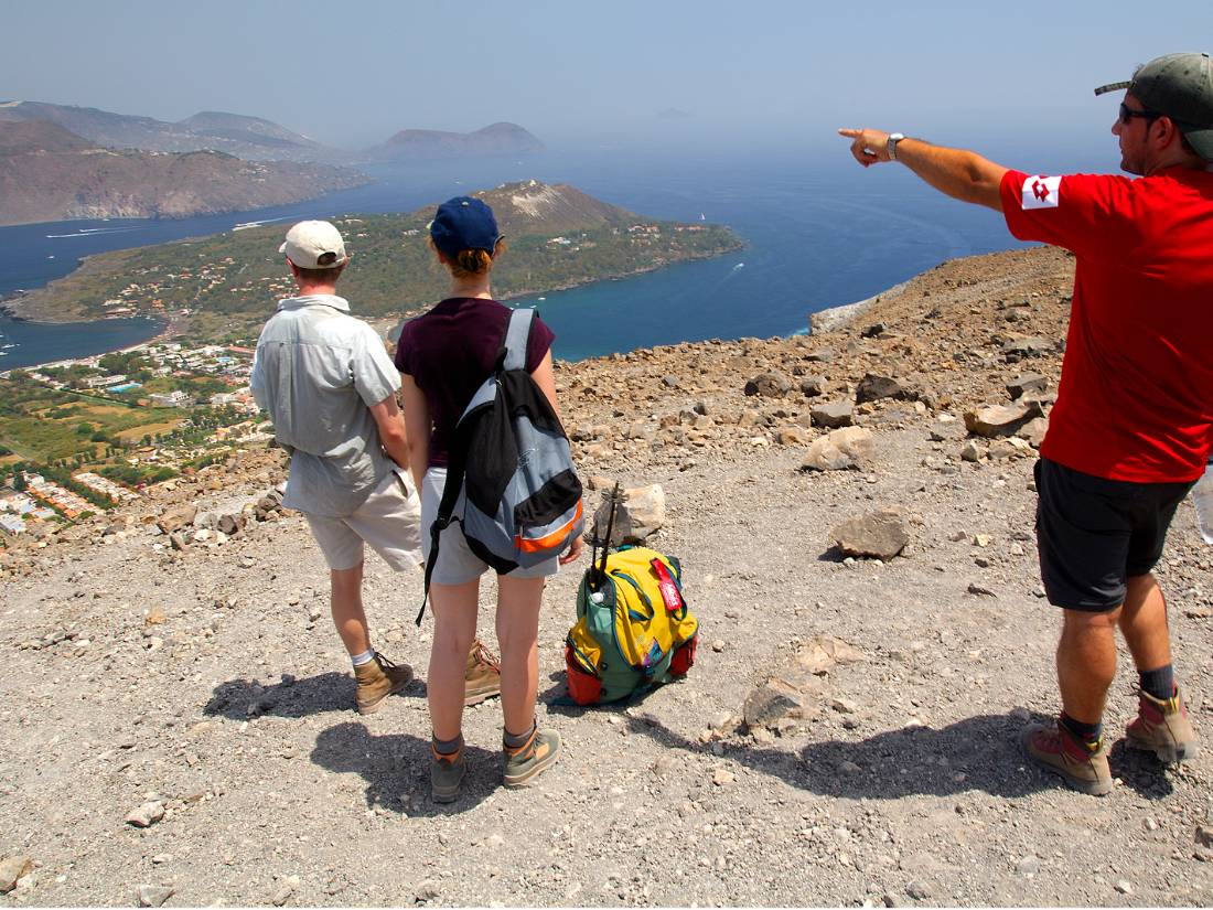 Guide showing Aeolian Islands, Sicily