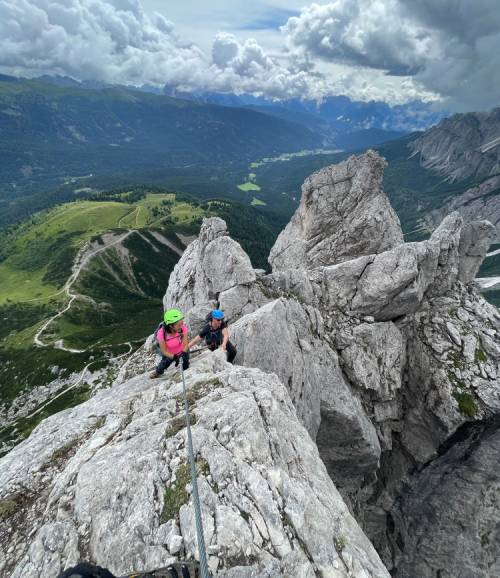 Hiking the Via Ferrata trail in the Dolomites |  <i>Nancy Y.</i>