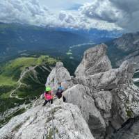 Hiking the Via Ferrata trail in the Dolomites | Nancy Y.