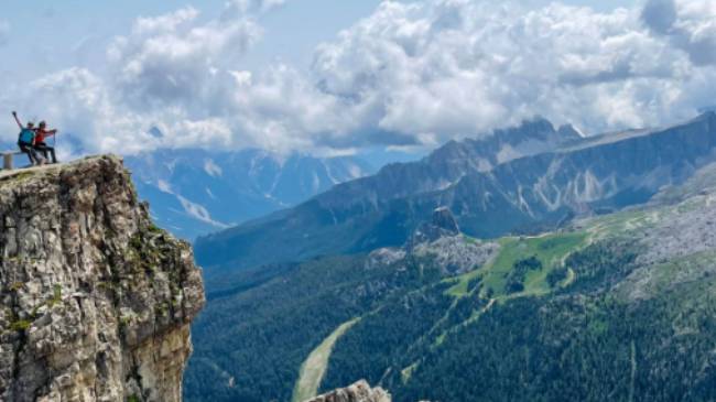 Hiking the Via Ferrata trail in the Dolomites | Nancy Y.