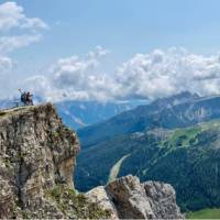 Hiking the Via Ferrata trail in the Dolomites | Nancy Y.