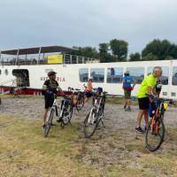 Getting the bikes ready to explore Veneto | Eleanor Hughes