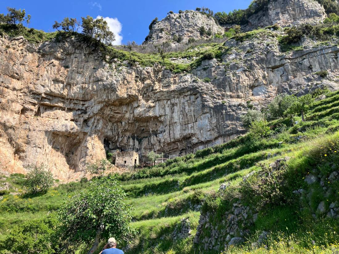 Facing the Amalfi Coast cliffs on the Amalfi Explorer Walk |  <i>Sherry Heaney</i>