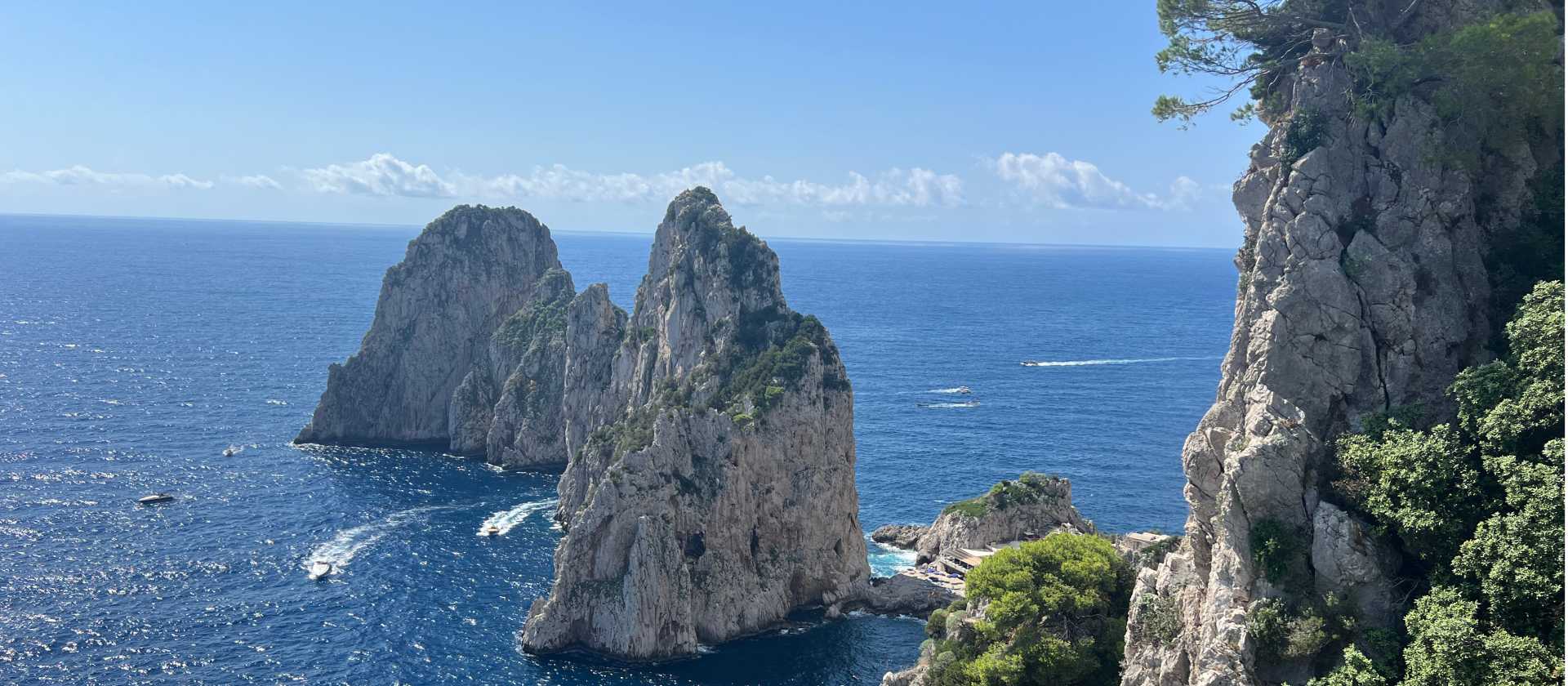 Dramatic cliffs and islands of Capri | Kate Baker