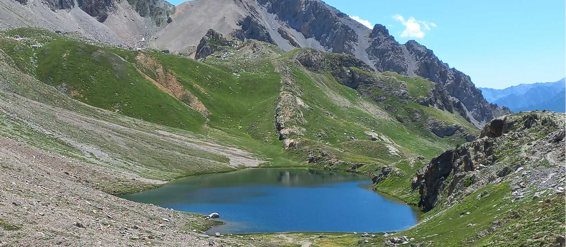 The stunning lake views typical of the Val Maria