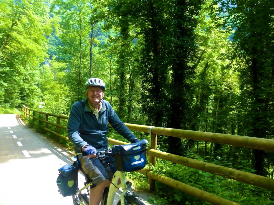 Cycling through the forest near Longarone |  <i>Rob Mills</i>