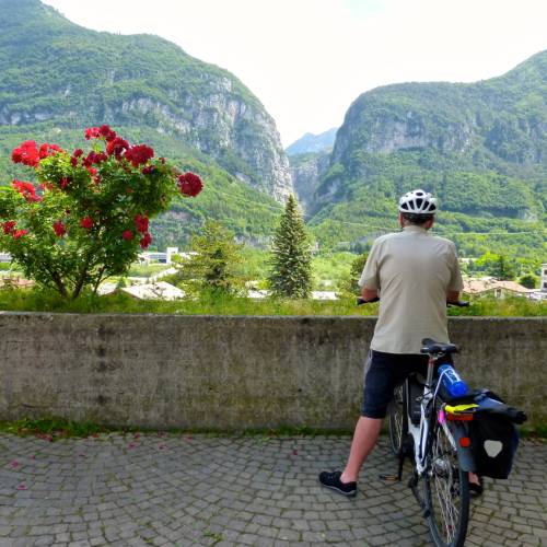 Looking from Longarone towards Vajont Dam