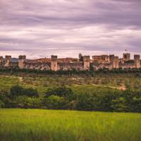 The walled town of Monteriggioni sits dramatically in the Tuscan landscape | Tim Charody