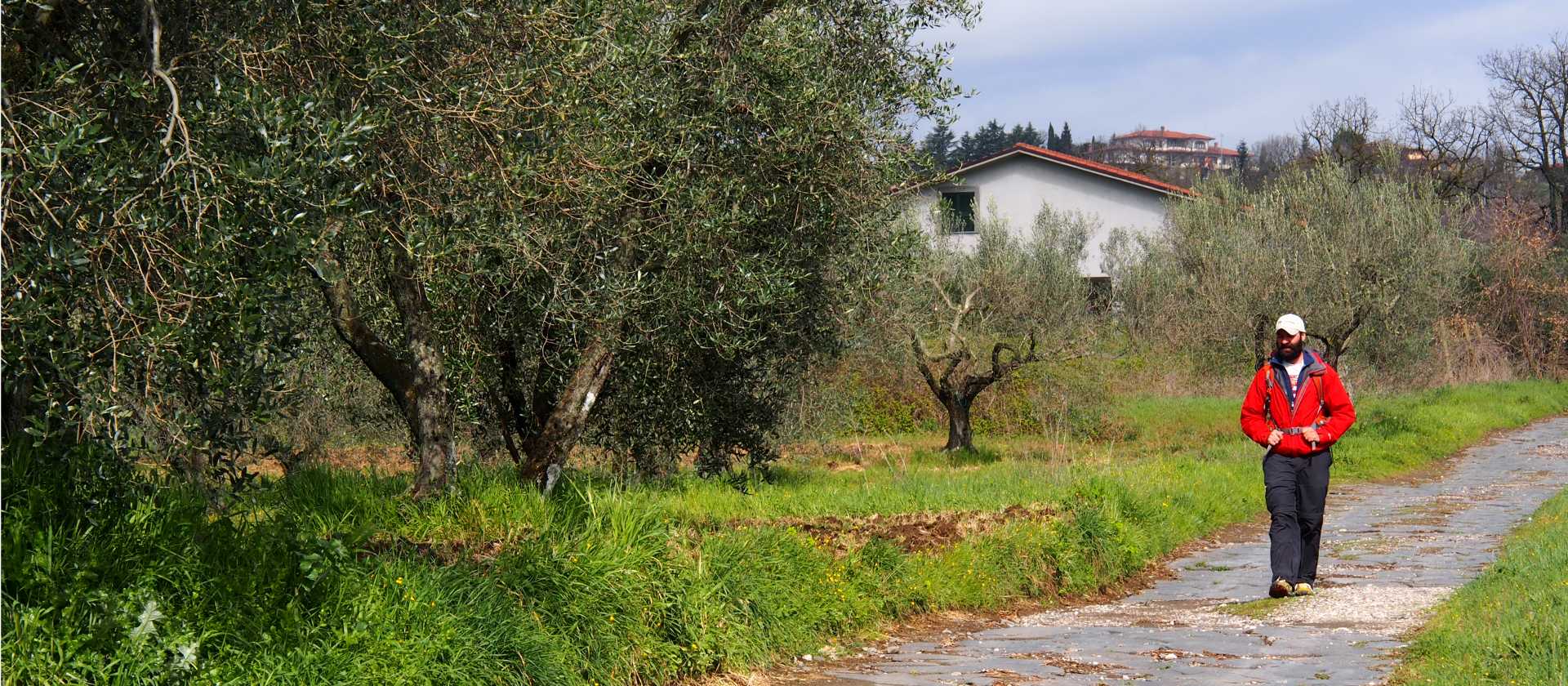 Walking along an original section of the Via Cassia near Montefiasconi | Brad Atwal