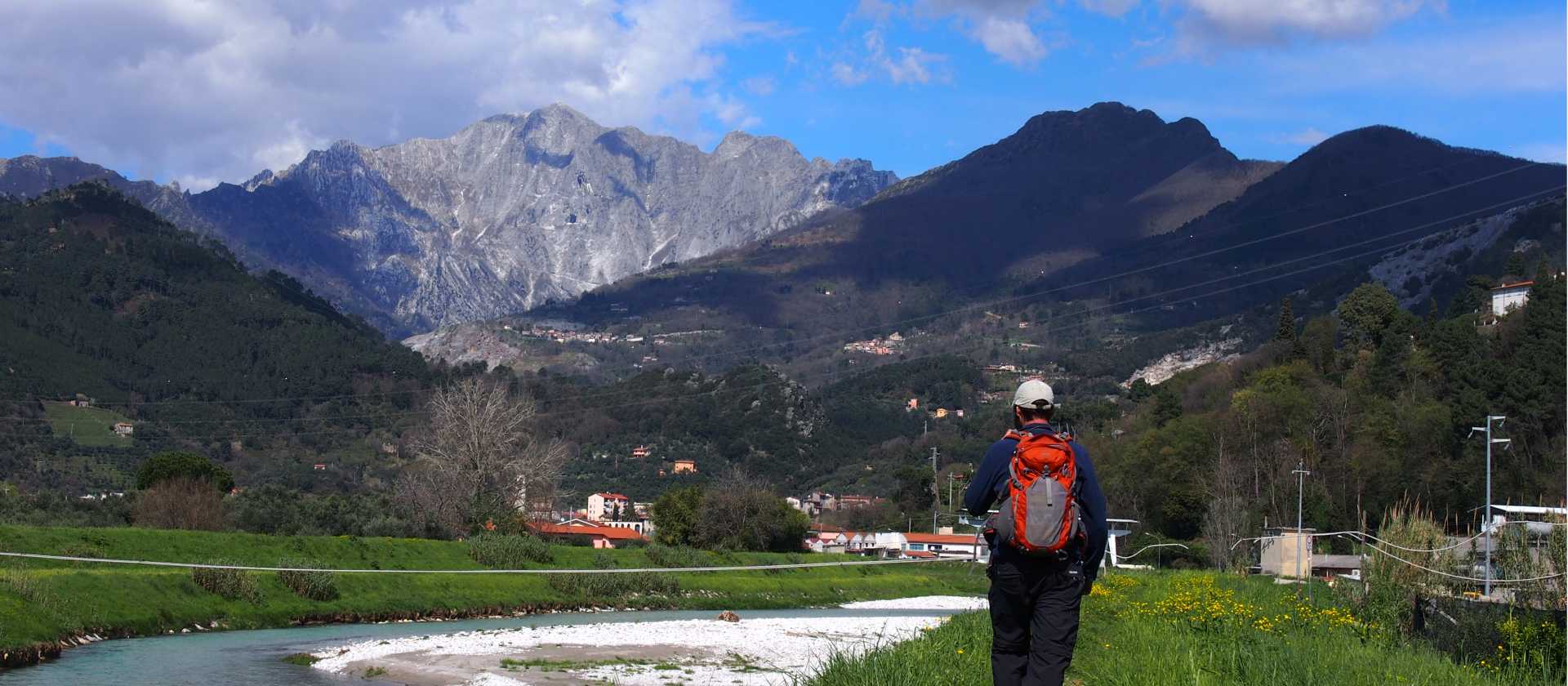 Walking near the town of Massa, famous for its marble production | Brad Atwal