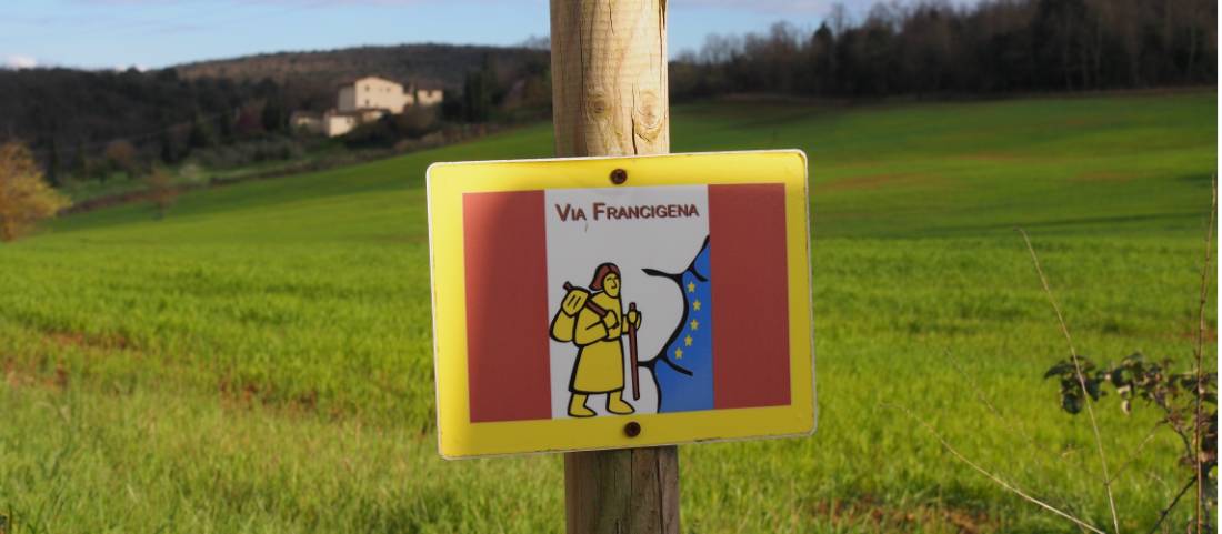 Francigena way trail marker | <i>Brad Atwal</i>