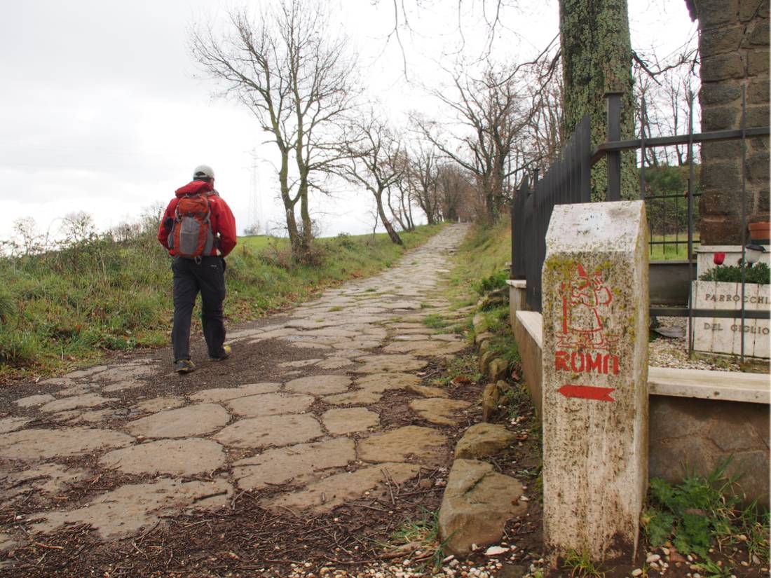 Walking along an original section of the Via Cassia made by the Romans |  <i>Brad Atwal</i>