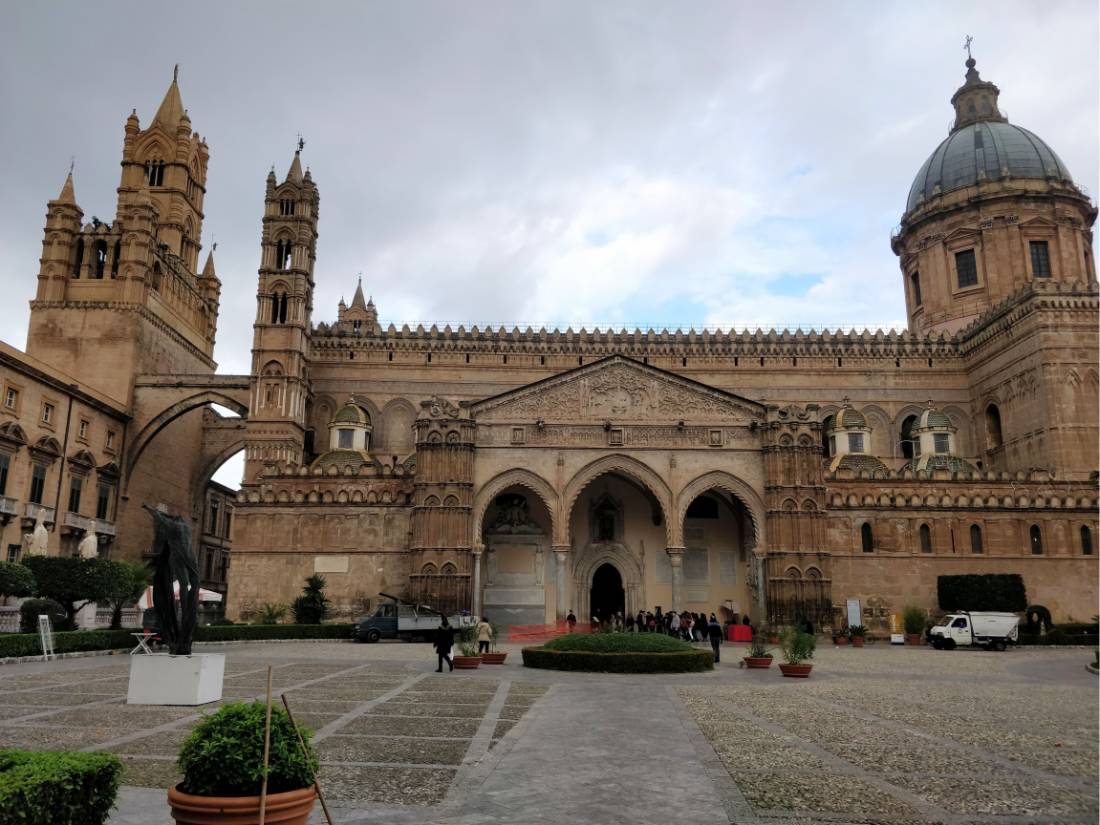 Palermo Cathedral is the starting point of the Magna Via Francigena in Sicily