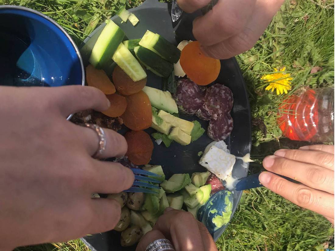 A picnic lunch made up of fresh produce from local markets in Tuscany |  <i>Allie Peden</i>