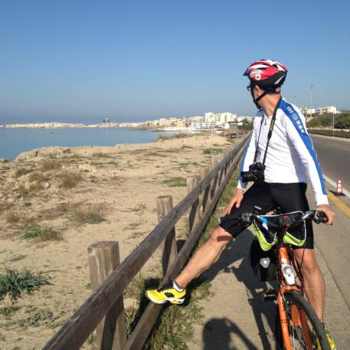 Cycling away from Gallipoli, Puglia