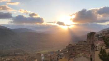 Sunset on the Magna Via Francigena in Sicily, Sunset on the Magna Via Francigena in Sicily