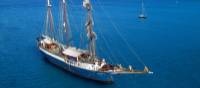 The impressive tallship, the Atlantis, your home for the week on our Tuscany Bike and Sail trip