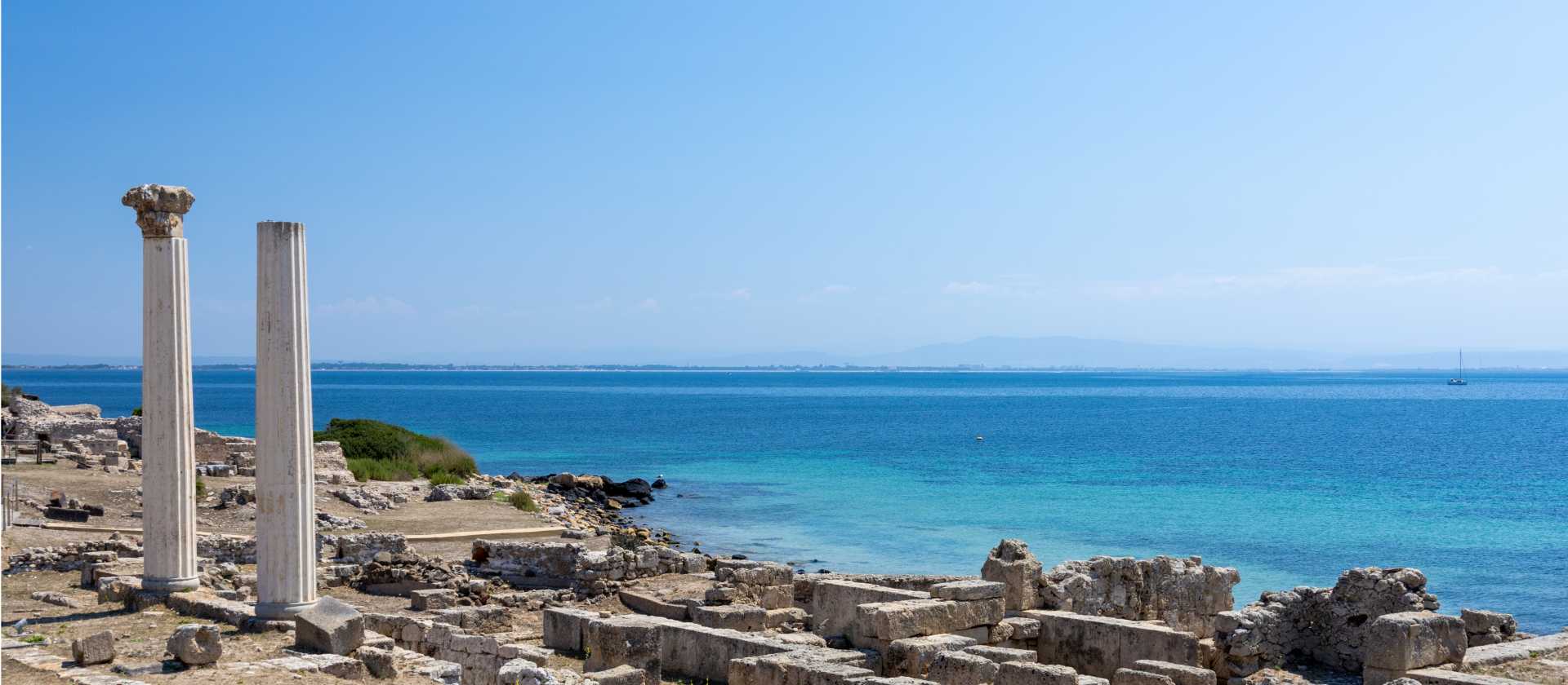 Ancient Phoenician ruins of Tharros in Sardinia