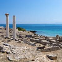 Ancient Phoenician ruins of Tharros in Sardinia