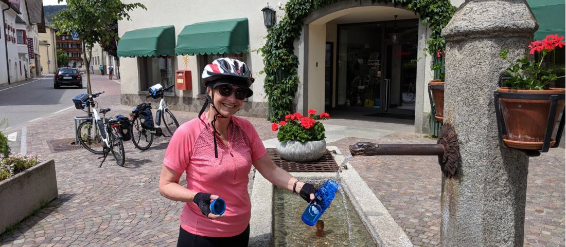 Stopping for a refill in Val Casies |  <i>Rob Mills</i>