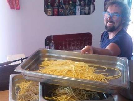 Bigoli pasta with the chef on a tour in Venice |  <i>Dana Garofani</i>
