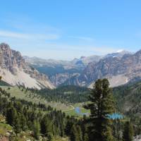 View from the summit on the Alta Via