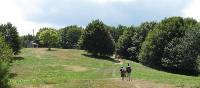 Walkers on the route from La Verna to Caprese Michelangelo