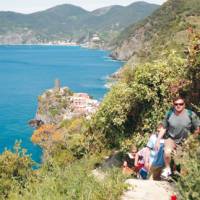 Walkers heading to Corniglia from Vernazza, Cinque Terre | Rachel Imber