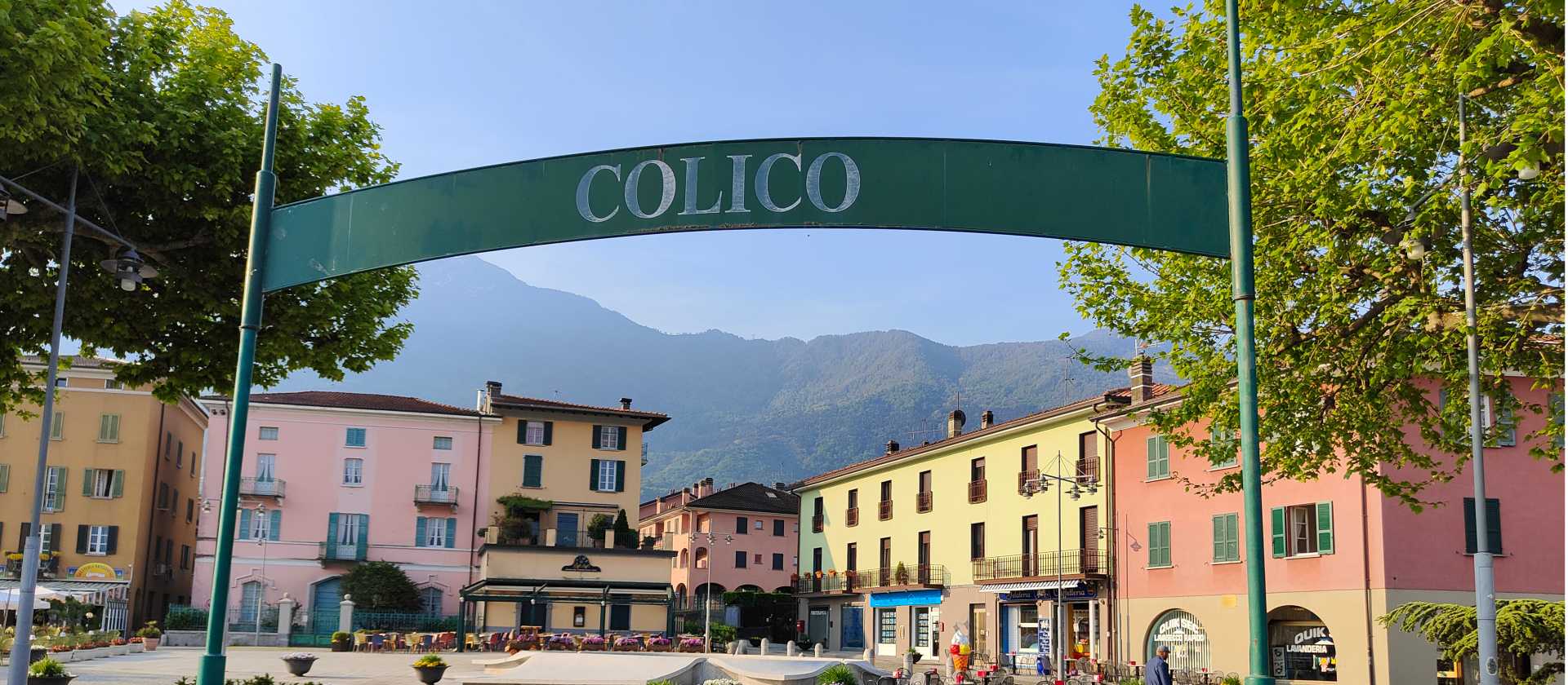 Entry to the town of Colico on the northern shore of Lake Como