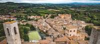 classic countryside view from the tower in San Gimignano | Tim Charody