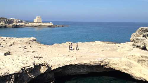 Half way along the coast between Lecce and Otranto, a magnificent rock pool connected to the sea | Kate Baker