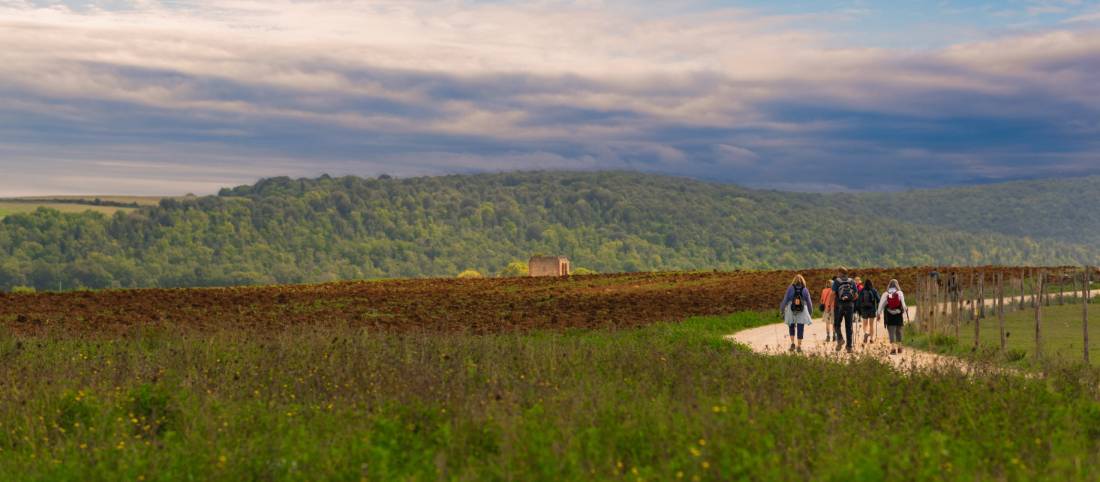 Walking through the Umbrian landscape