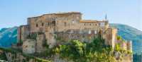 The medieval town of Subiaco in Italy