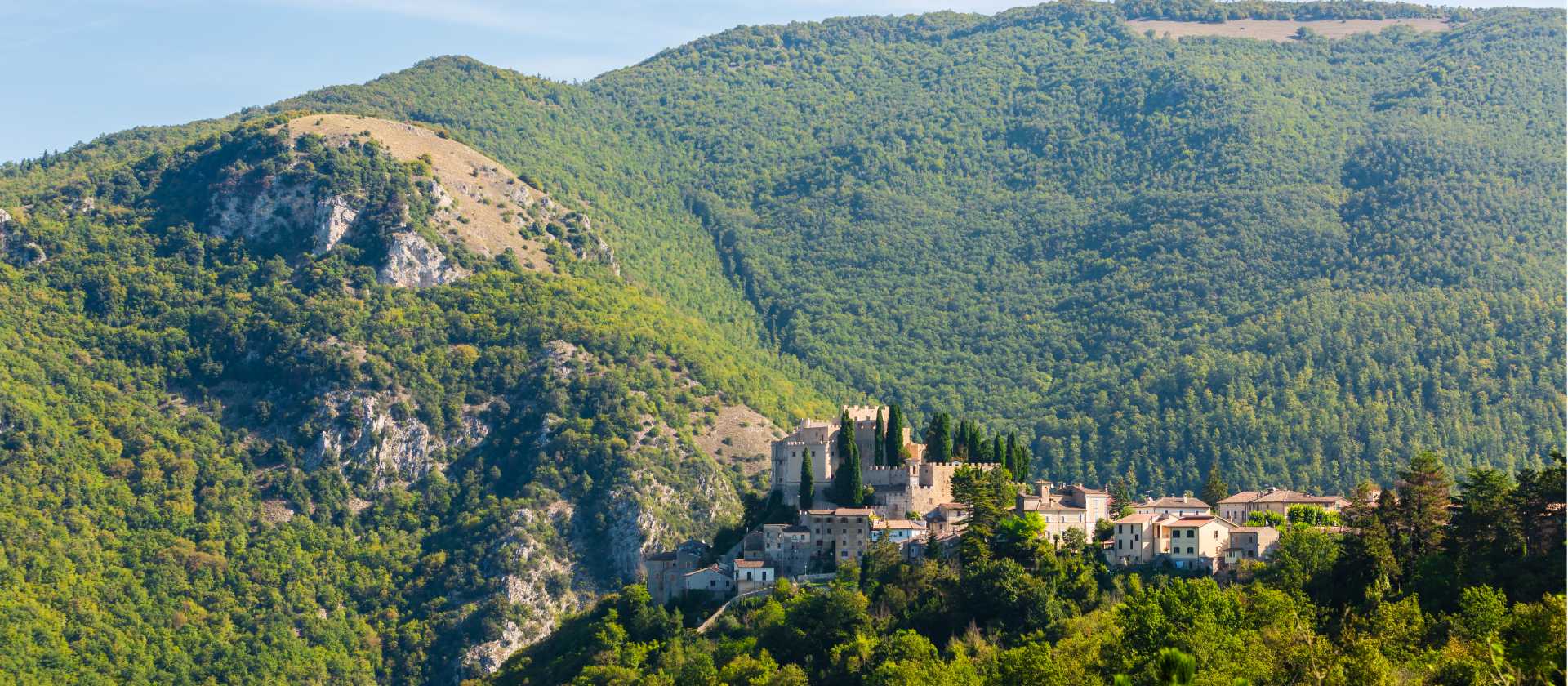View of Sinibalda on St Benedict's Way