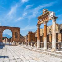 The historic ruins of Pompeii