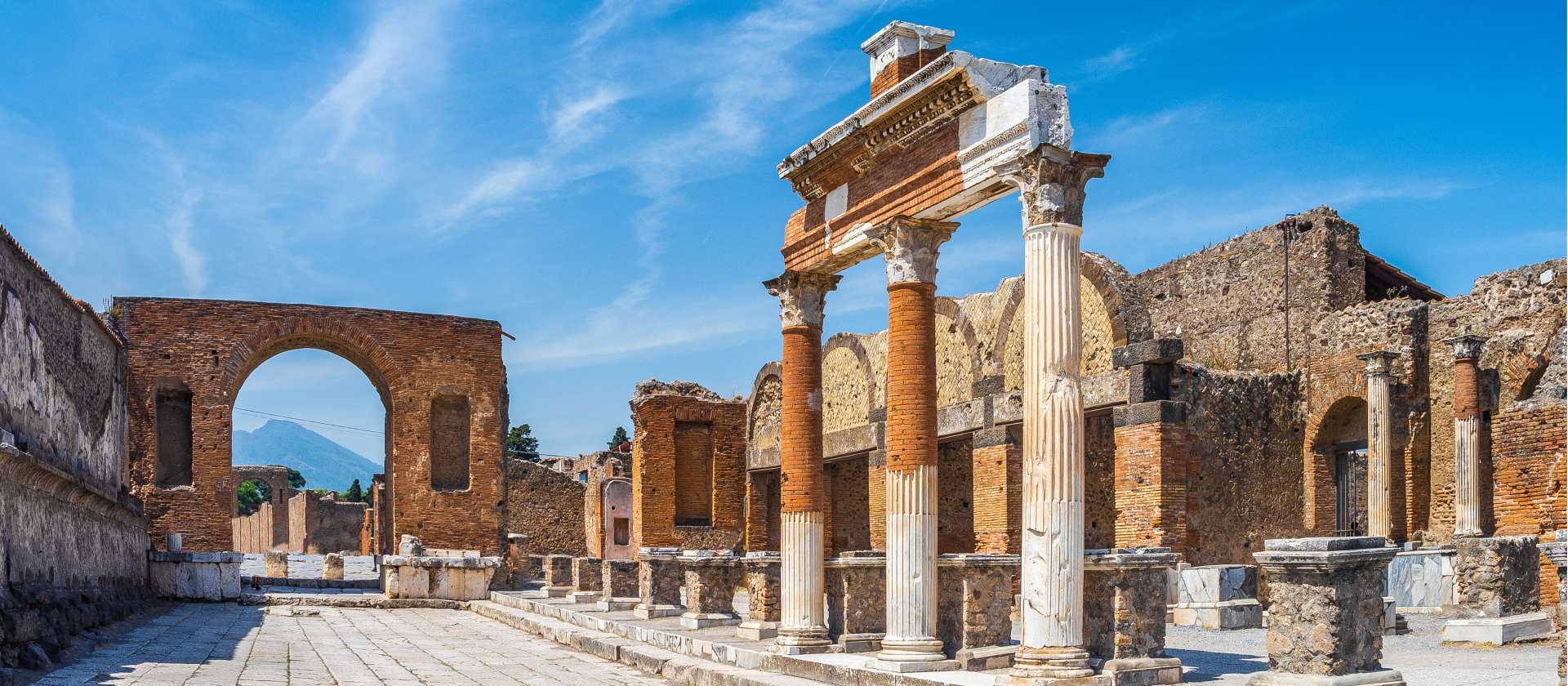 The historic ruins of Pompeii
